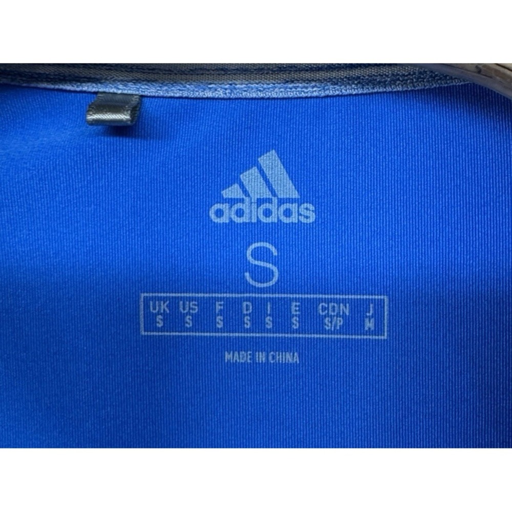 Adidas Quail Hollow Country Club Golf Polo Shirt Performance Blue Men's Size S - Picture 3 of 5